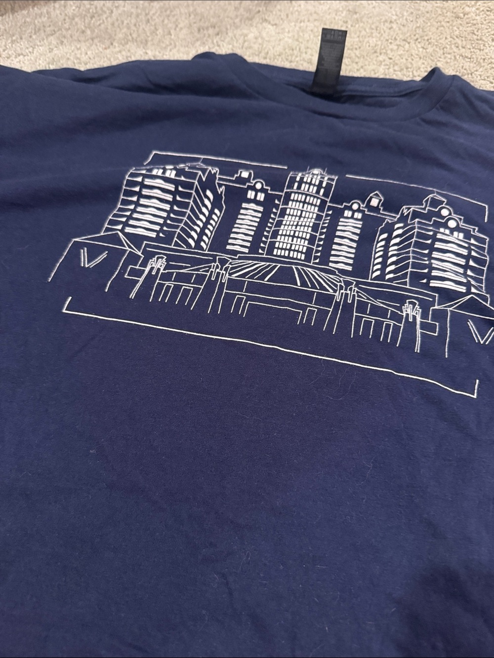 Men's Navy Foxwoods 34th Anniversary Short-Sleeve T-Shirt